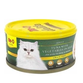 Me-O 12x80 gr Delite Ton Balıklı Sebzeli Tahılsız Kedi Konservesi