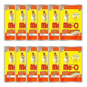 Me-O 12x80 gr Pouch Tavuklu Pirinçli ve Havuçlu Kedi Maması
