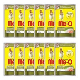 Me-O 12x80 gr Pouch Tavuklu Pirinçli ve Yengeçli Kedi Maması