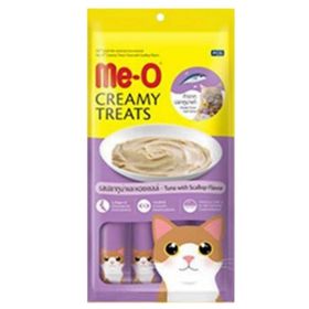 Me-O 15 gr x 4 Creamy Treats Deniz Tarağı ve Ton Balıklı Kedi Ödülü