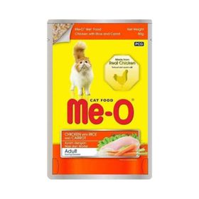 Me-O 180 gr Pouch Tavuk Etli, Pirinç Ve Havuçlu Kedi Kedi Yaş Mama