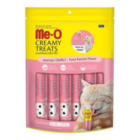 Me-O 20x15 gr Creamy Çizgili Orkinos Balığı Kedi Ödül Maması