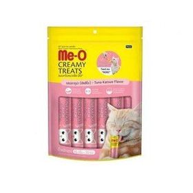 Me-O 20x15 gr Creamy Çizgili Orkinos Balığı Kedi Ödül Maması