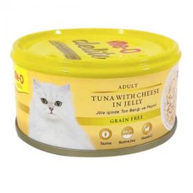 Me-O 24x80 gr Jöle İçinde Ton Balıklı Ve Peynirli Tahılsız Kedi Konservesi