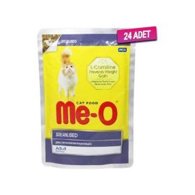 Me-O 24x80 gr Sterilised Tavuklu Kısırlaştırılmış Kedi Konservesi
