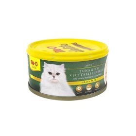 Me-O 3x80 gr Delite Tahılsız Sos İçinde Ton Balıklı Yetişkin Kedi Konservesi