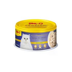 Me-O 3x80 gr Delite Tahılsız Sos İçinde Ton Balıklı Yetişkin Kedi Konservesi