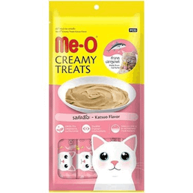 Me-O 4x15 60 gr Creamy Çizgili Orkinos ve Ton Balıklı Kedi Ödülü
