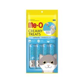 Me-O 4x15 gr Creamy Tavuklu ve Ciğerli Sıvı Kedi Ödülü