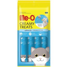 Me-O 4x15 gr Creamy Tavuklu ve Ciğerli Sıvı Kedi Ödülü
