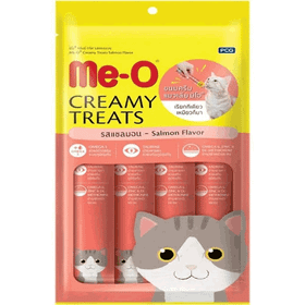 Me-O 4x15 gr Creamy Treats Yetişkin Kediler İçin Somon Balıklı Tamamlayıcı Mama
