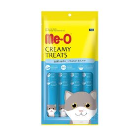 Me-O 4x15 gr Tavuklu ve Ciğerli Kedi Sıvı Ödül Maması