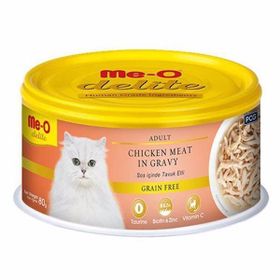 Me-O 80 gr Delite Tahılsız Sos İçinde Tavuk Etli Yetişkin Kedi Konservesi