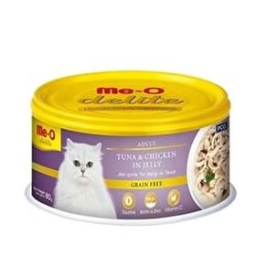Me-O 80 gr Delite Ton Balıklı Tahılsız Kedi Konservesi