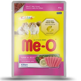Me-O 80 gr Kitten Jöle İçerisinde Ton Balıklı Yavru Kedi Konservesi