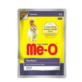 Me-O 80 gr Pouch Tavuk Etli Jöle İçinde Kısırlaştırılmış Kedi Konservesi