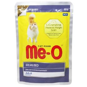 Me-O 80 gr Sterilised Tavuklu Kısırlaştırılmış Kedi Konservesi