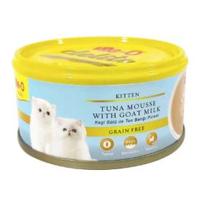 Me-o 80 gr Tahılsız Tuna Balıklı ve Keçi Sütlü Ezme Yavru Kedi Konservesi