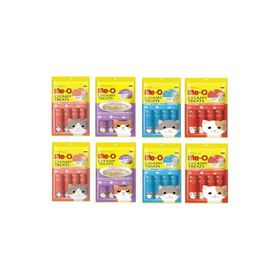 Me-O 8'li Paket Creamy Treats 4 Çeşit Karma Kedi Sıvı Ödülü
