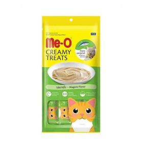 Me-O Creamy Mavi Yüzgeçli Orkinos Balıklı Yetişkin 4x15 gr Kedi Ödülü