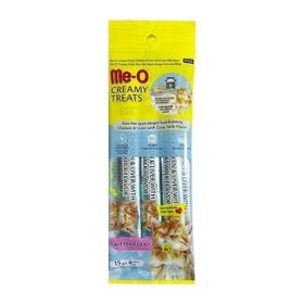 Me-O Creamy Tavuklu Ciğerli ve Keçi Sütlü 15 GR 4 Adet Sıvı Yavru Kedi Ödül Maması