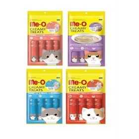 Me-O Creamy Treats 4 Çeşit Karma 4'lü Paket Sıvı Kedi Ödülü