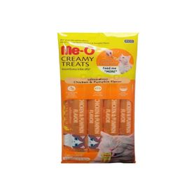 Me-O Creamy Treats 4x15 gr Tavuklu ve Balkabaklı Kedi Ödül Maması