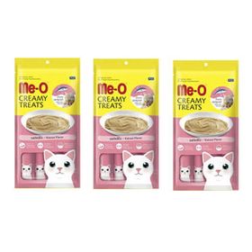 Me-O Creamy Treats Çizgili Orkinos Balıklı 3 Adet 4x15 gr Sıvı Kedi Ödül Maması