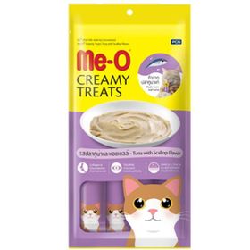 Me-O Creamy Treats Deniz Tarağı Ve Ton Balıklı 4x15 gr Kedi Ödül Maması