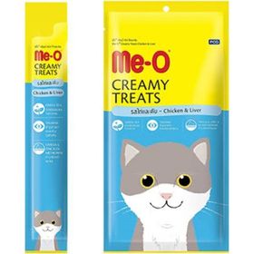 Me-O Creamy Treats Tavuk ve Ciğerli 4x15 gr Yaş Kedi Ödül Maması