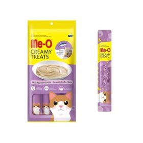 Me-O Creamy Treats Ton Balığı ve Deniz Tarağı 4x15 gr Kedi Ödül Maması