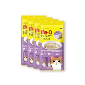 Me-O Creamy Treats Ton Balığı ve Deniz Tarağı 4x15 gr Kedi Ödül Maması
