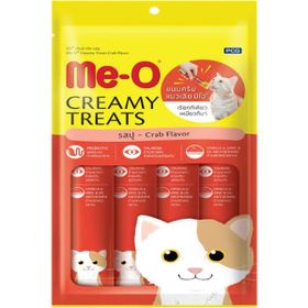 Me-O Creamy Yengeç Eti ve Ton Balıklı 4x15 gr Kedi Ödülü