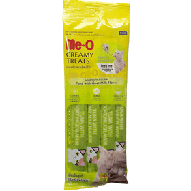 Me-O Creamytreats Ton Balığı Keçi Sütlü 15 gr X 4 Jel Mama