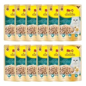 Me-O Delite 12x70 gr Pouch Ton Balıklı ve Tavuklu Kedi Maması