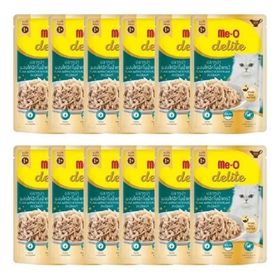 Me-o Delite 70 gr 12'li Gr Pouch Ton Balıklı ve Tavuklu Kedi Maması