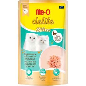 Me-O Delite Pouch Kitten Tavuklu 70 GR Yavru Kedi Konservesi