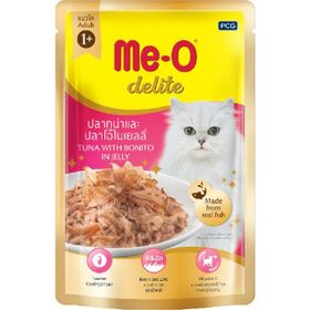 Me-O Delite Pouch Palamut ve Ton Balıklı 70 GR Kedi Konservesi