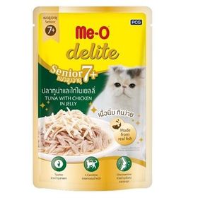 Me-O Delite Pouch Senior Ton Balıklı 70 GR Yaşlı Kedi Konservesi