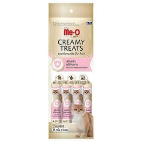 Me-O Gold Creamy Treats Ton Balıklı ve Turna Yemişli 60 gr 4x15 gr Ek Besin ve Kedi Ödülü