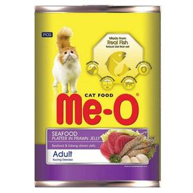 Me-O Jelly Jöle İçinde Deniz Ürünleri ve Karidesli 400 gr Kedi Konservesi