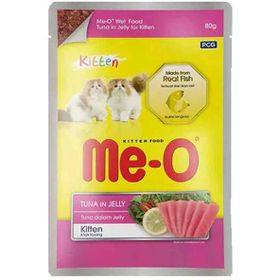 Me-O Jöle İçinde Pouch Ton Balıklı 80 gr Yavru Kedi Konservesi