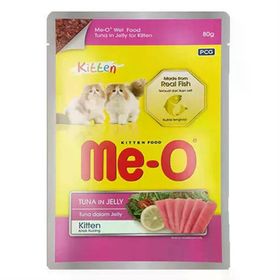 Me-O Jöle İçinde Pouch Ton Balıklı 80 gr Yavru Kedi Konservesi