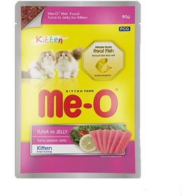 Me-O Jöle İçinde Pouch Ton Balıklı 80 gr Yavru Kedi Konservesi
