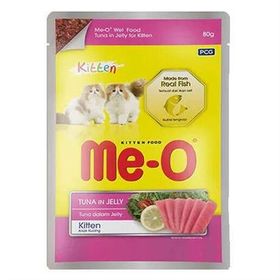 Me-O Jöle İçinde Pouch Ton Balıklı 80 gr Yavru Kedi Konservesi
