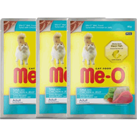 Me-O Jöle İçinde Ton Balıklı ve Tavuklu 80 gr Kedi Yaş Maması