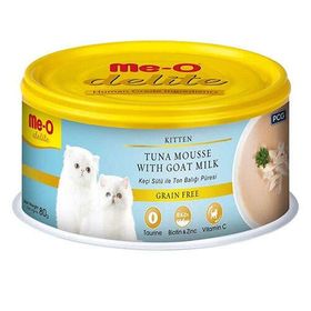 Me-O Keçi Sütlü Ton Balığı Püresi 80 gr Yavru Konserve Kedi Maması