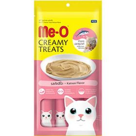 Me-O Kremalı Çizgili Orkinos Balıklı 4x15 gr Kedi Sıvı Ödül Maması