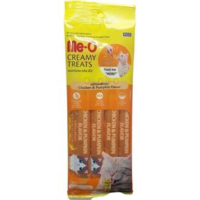 Me-O Kremalı Tavuk ve Bal Kabağı Lezzetli 4x15 gr Kedi Sıvı Ödül Maması