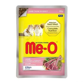 Me-o Kuzu Etli Yavru Kedi Yaş Maması 80 Gr